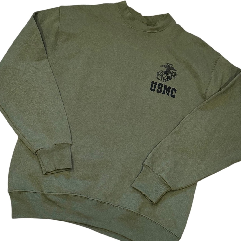 Military USMC Sweatshirt Unisex Medium Green NWOT Physical Training Soldier